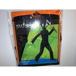 GI Joe Snake Eyes Halloween Costume-  (black)New in Package--Size Boys 4-6X